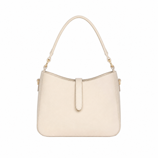 Vabour Cream Shoulder Handbag