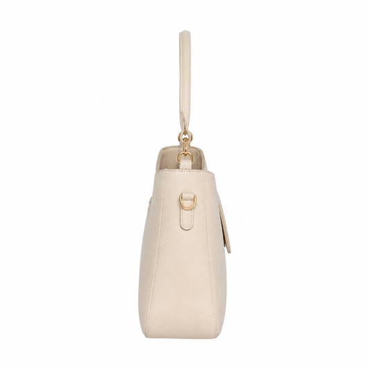 Vabour Cream Shoulder Handbag