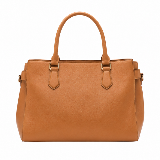 Vabour Structured Faux Leather Tote Handbag for Women