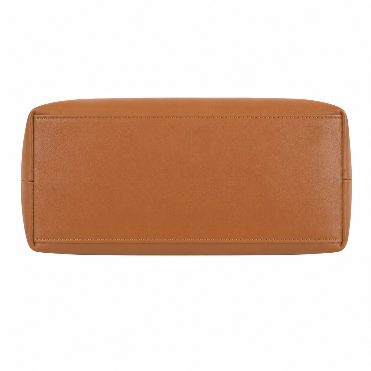 Vabura Tan Faux Leather Tote Bag