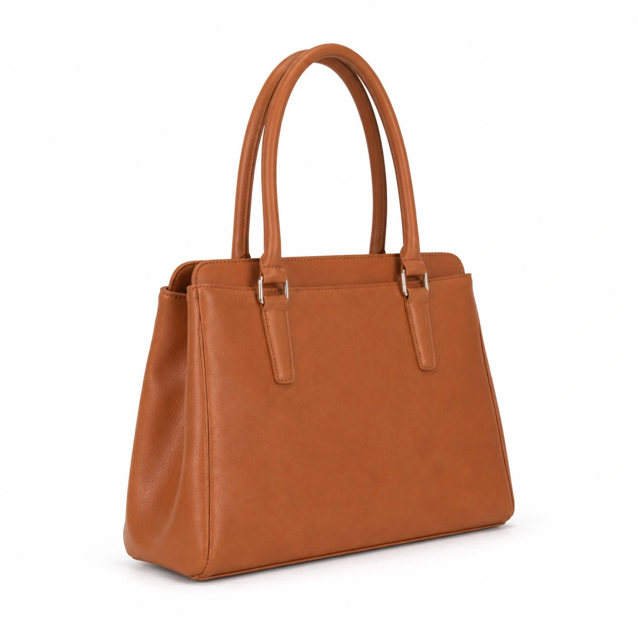 vabura Tan Structured Handbag for Women