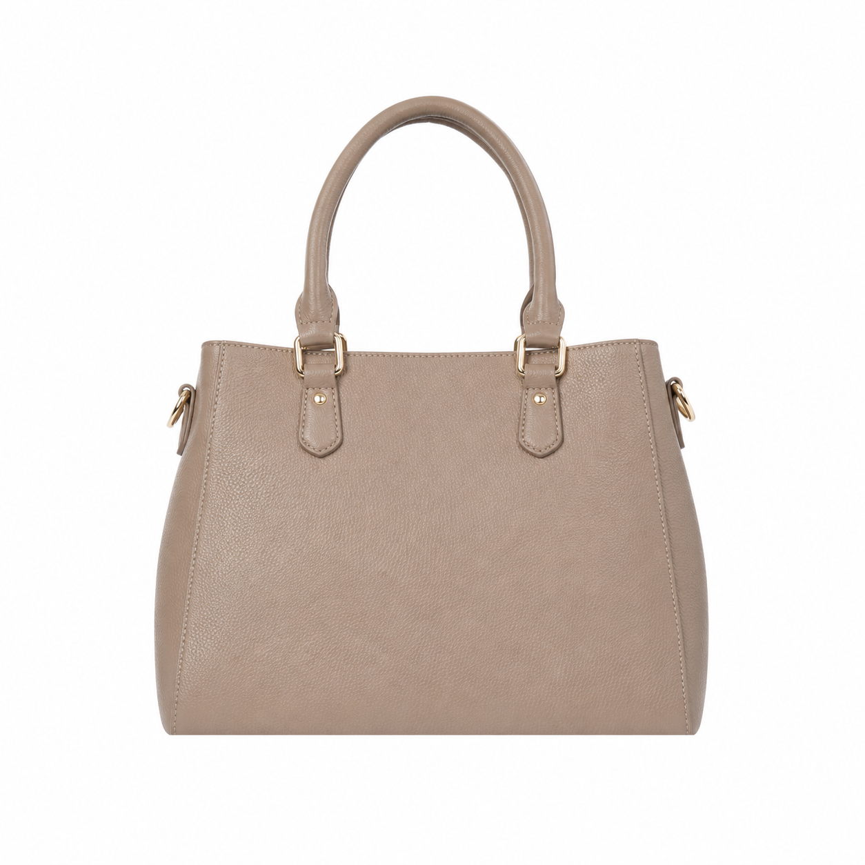 vabura Taupe Faux Leather Tote Handbag for Women